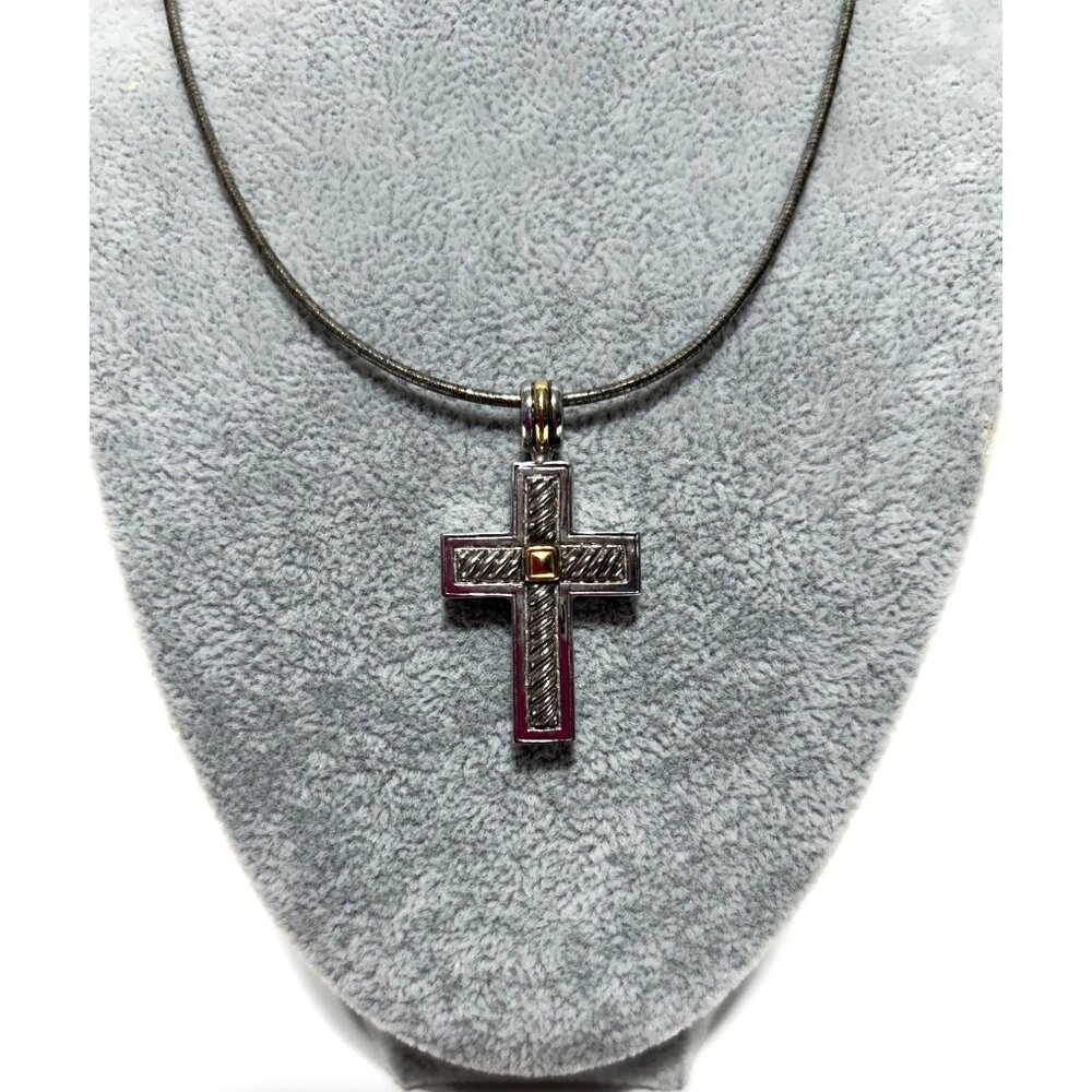 18K Gold & 925 Silver Necklace